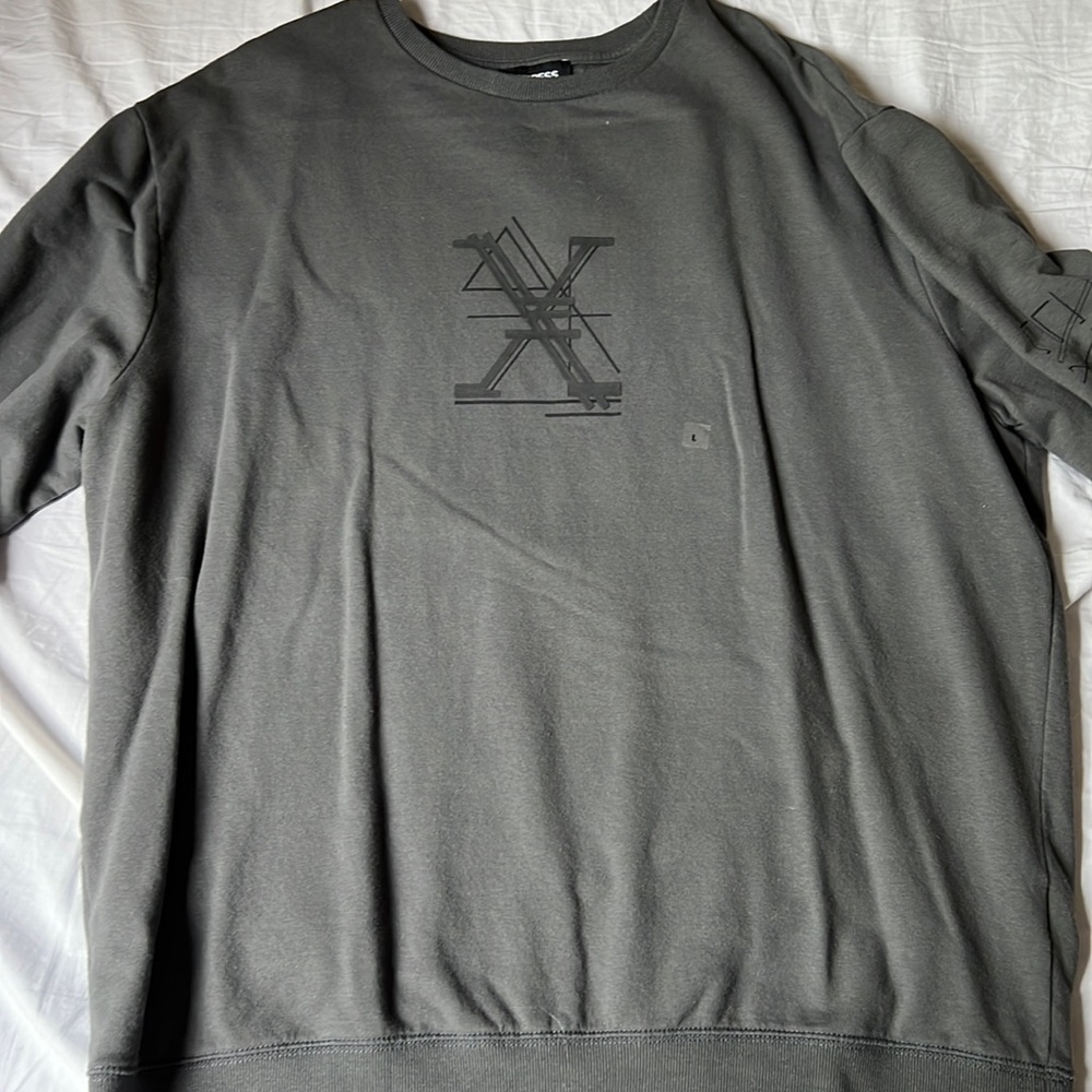 Dark grey Express large crewneck